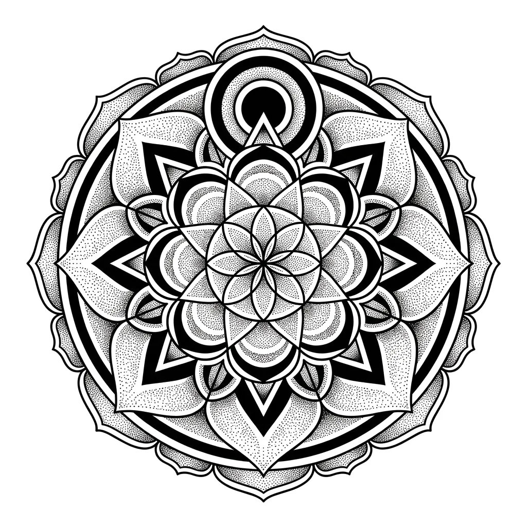 Blackwork tattoo flash