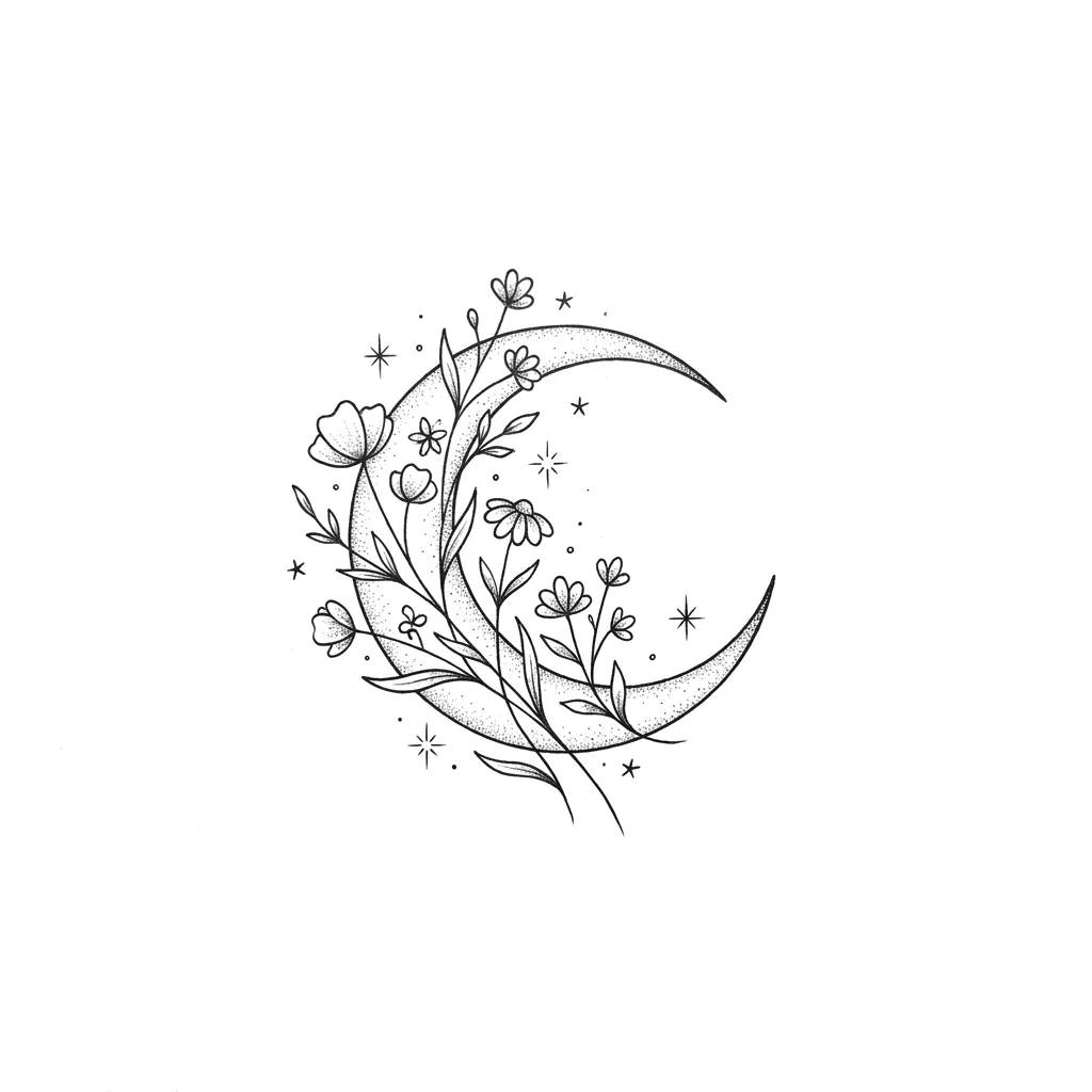 Fine Line tattoo flash